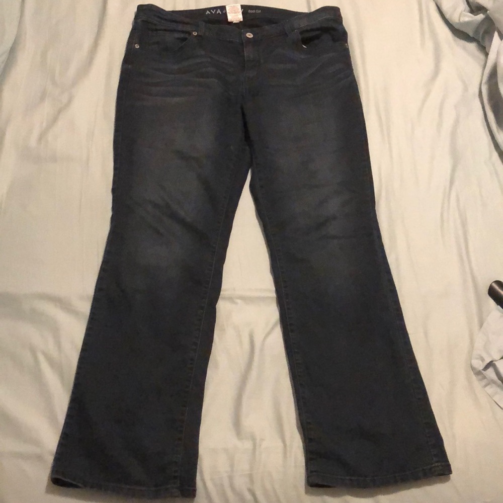 Ava & Viv boot cut, super stretch jeans 16W